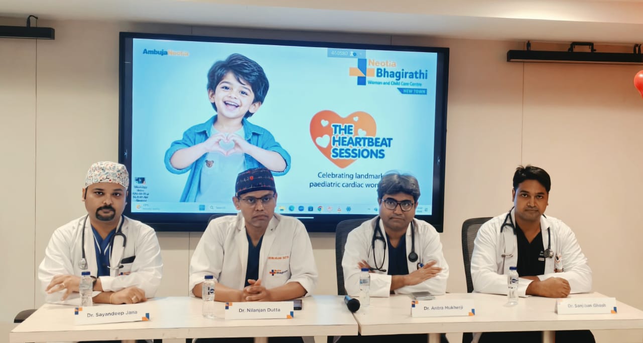 Neotia Bhagirathi Woman and Child Care Centre, New Town Hosts ‘The Heartbeat Sessions” to Spotlight 3 Successful Double Switch Surgeries in Children ahead of World Heart Day